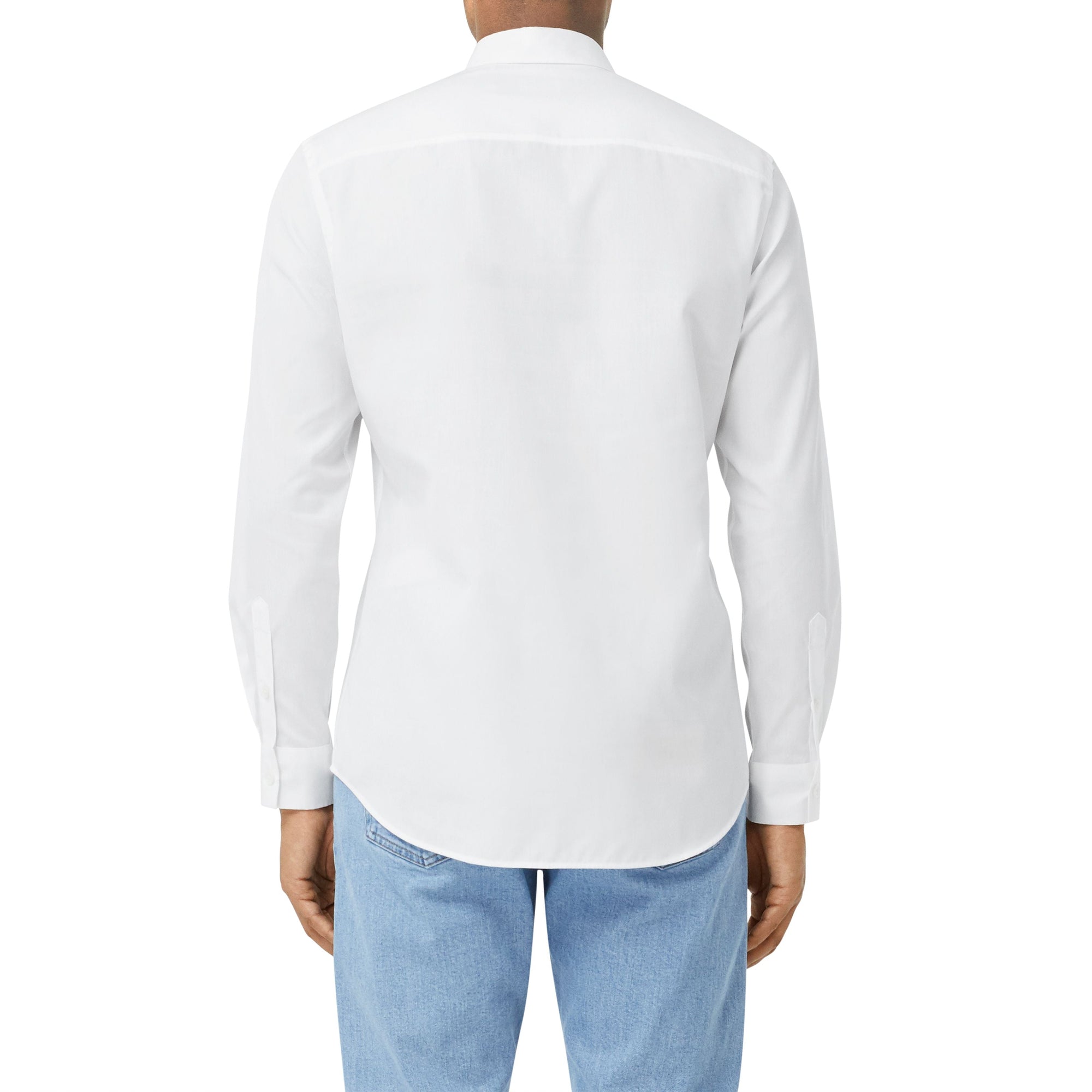 Chemise en coton avec coordonnées géographiques - Optic White
