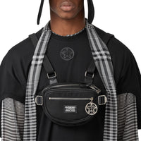 Sac à dos banane Cannon en Econyl® avec logo appliqué - Black