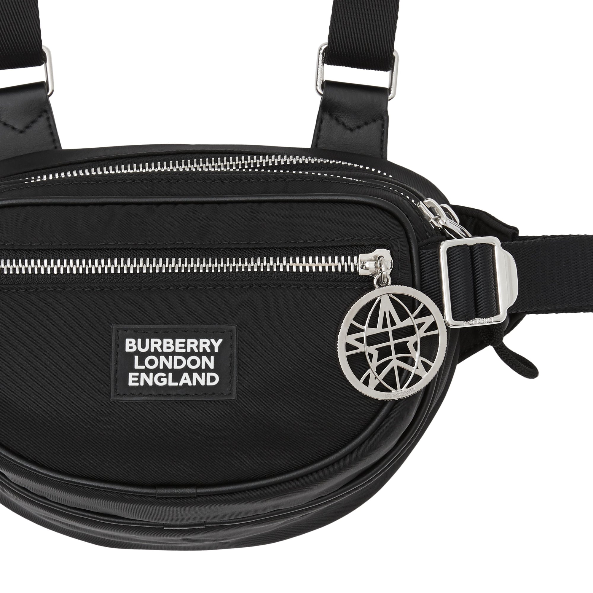 Sac à dos banane Cannon en Econyl® avec logo appliqué - Black
