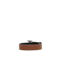 Ceinture en cuir surpiqué Monogram - Tan
