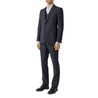 Costume slim trois pièces en laine - Navy Pattern