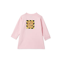 Robe pull en coton à imprimé daim - Candy Pink