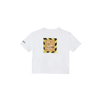 T-shirt en coton à imprimé daim - White