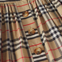 Robe en coton Vintage check - Archive Beige
