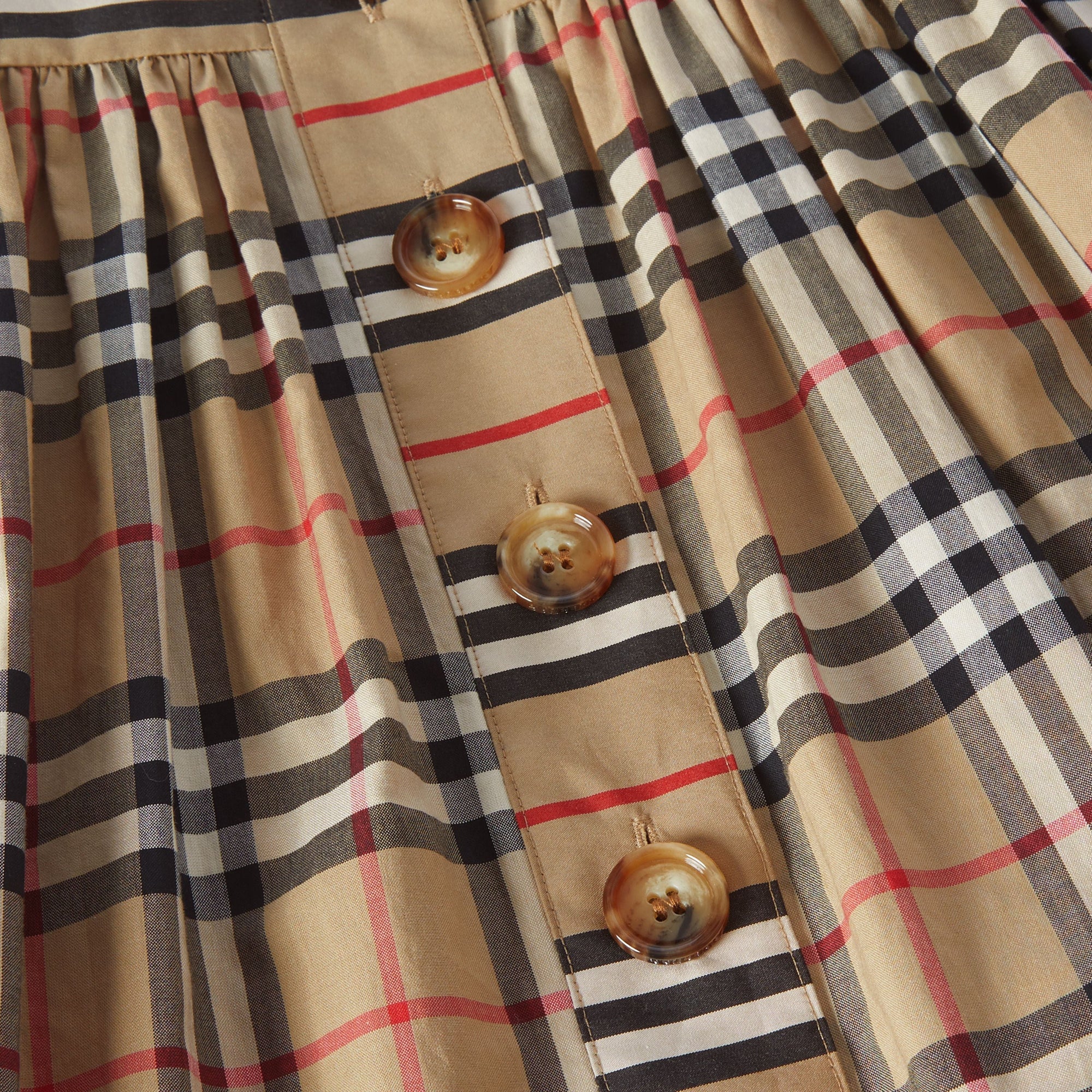 Robe en coton Vintage check - Archive Beige