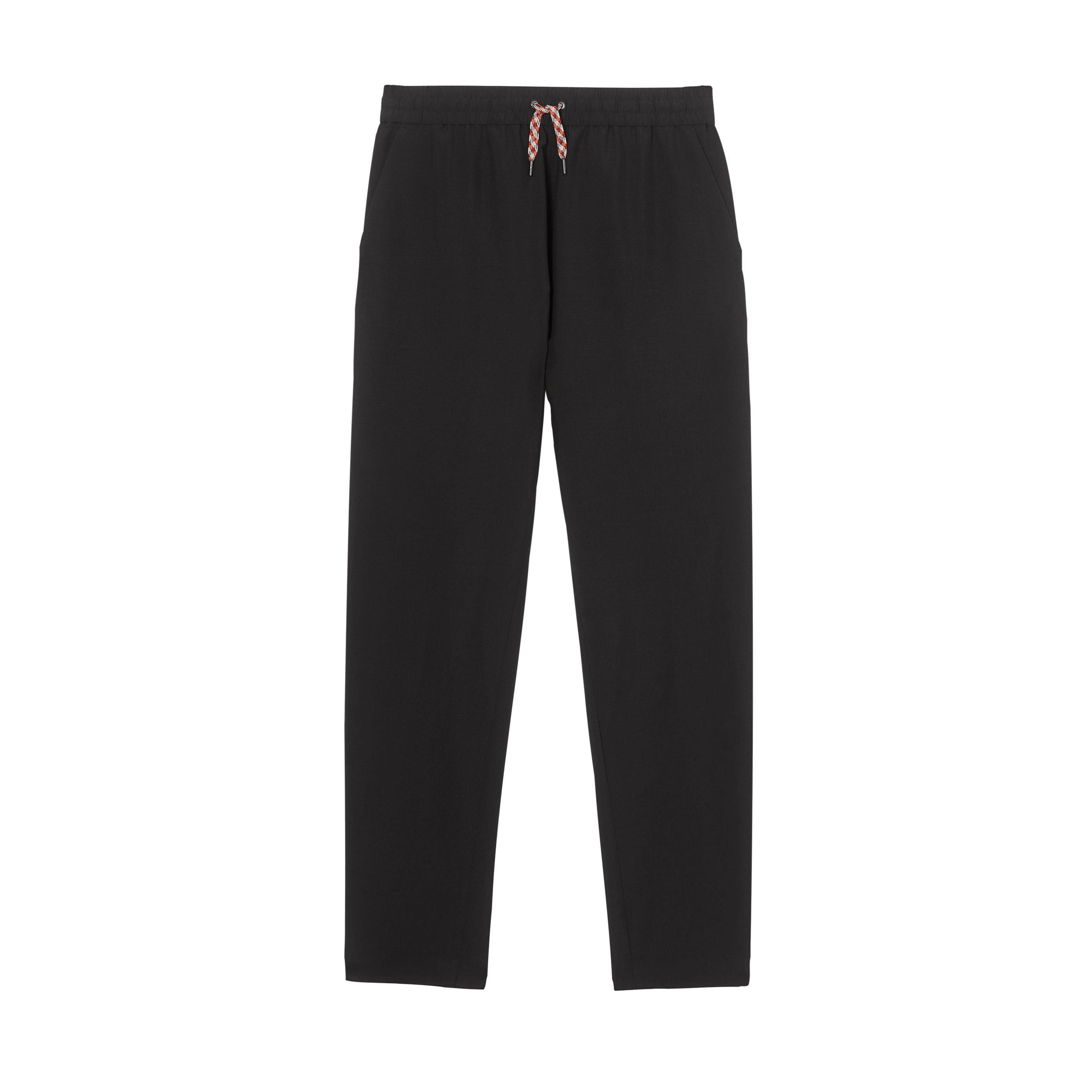 Pantalon de survêtement en laine et mohair à rayures iconiques - Black