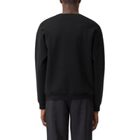 Pull en laine mérinos mélangée avec slogan - Black