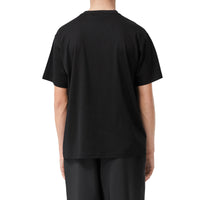 T-shirt en coton avec logo appliqué - Black