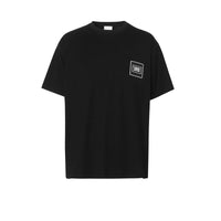 T-shirt en coton avec logo appliqué - Black