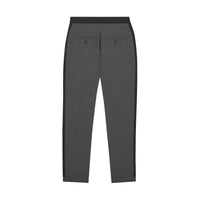 Pantalon tailleur en laine stretch rayé - Grey