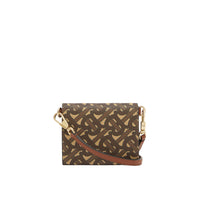 Petit portefeuille Monogram avec sangle amovible - Bridle Brown