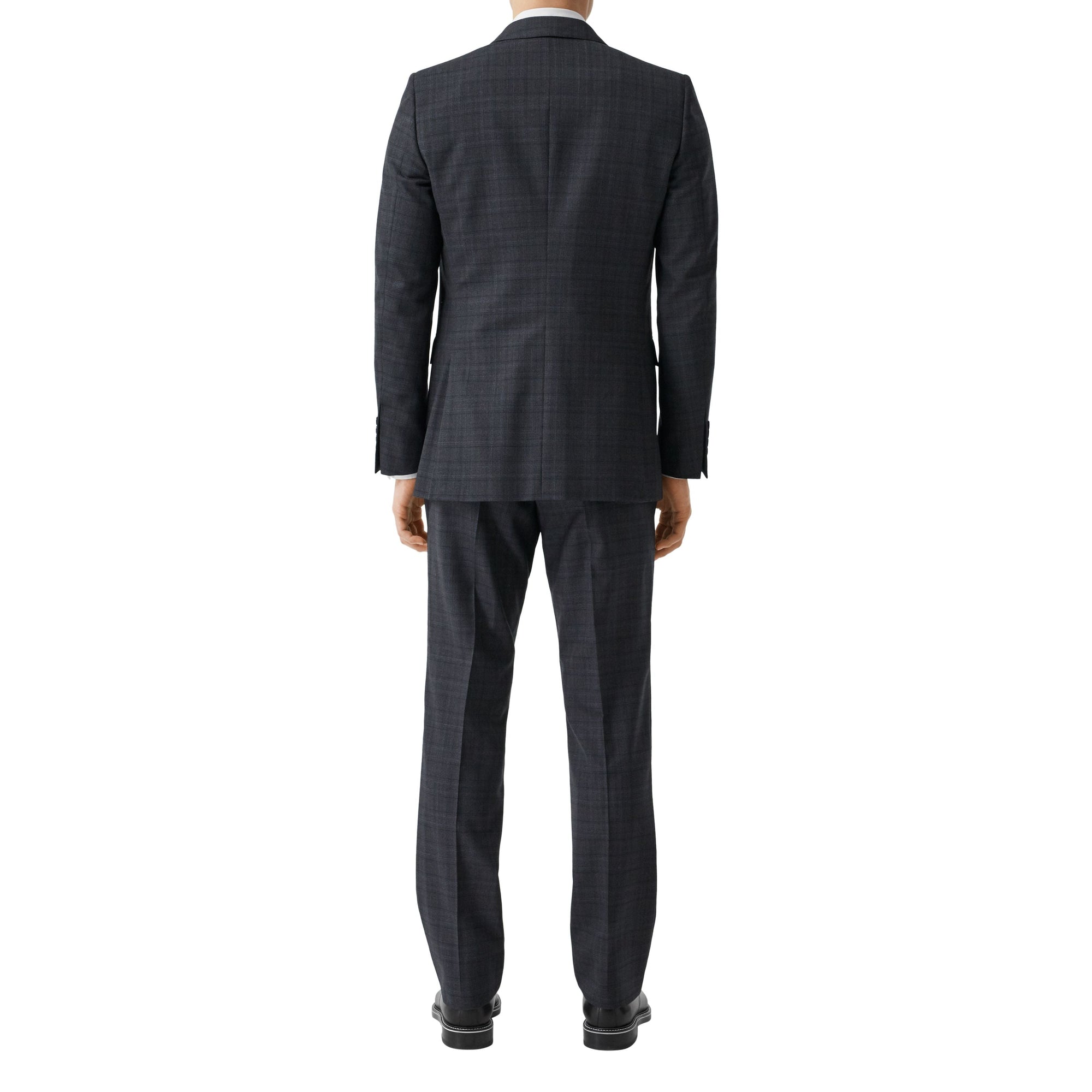 Costume en laine check - Steel Blue Pattern