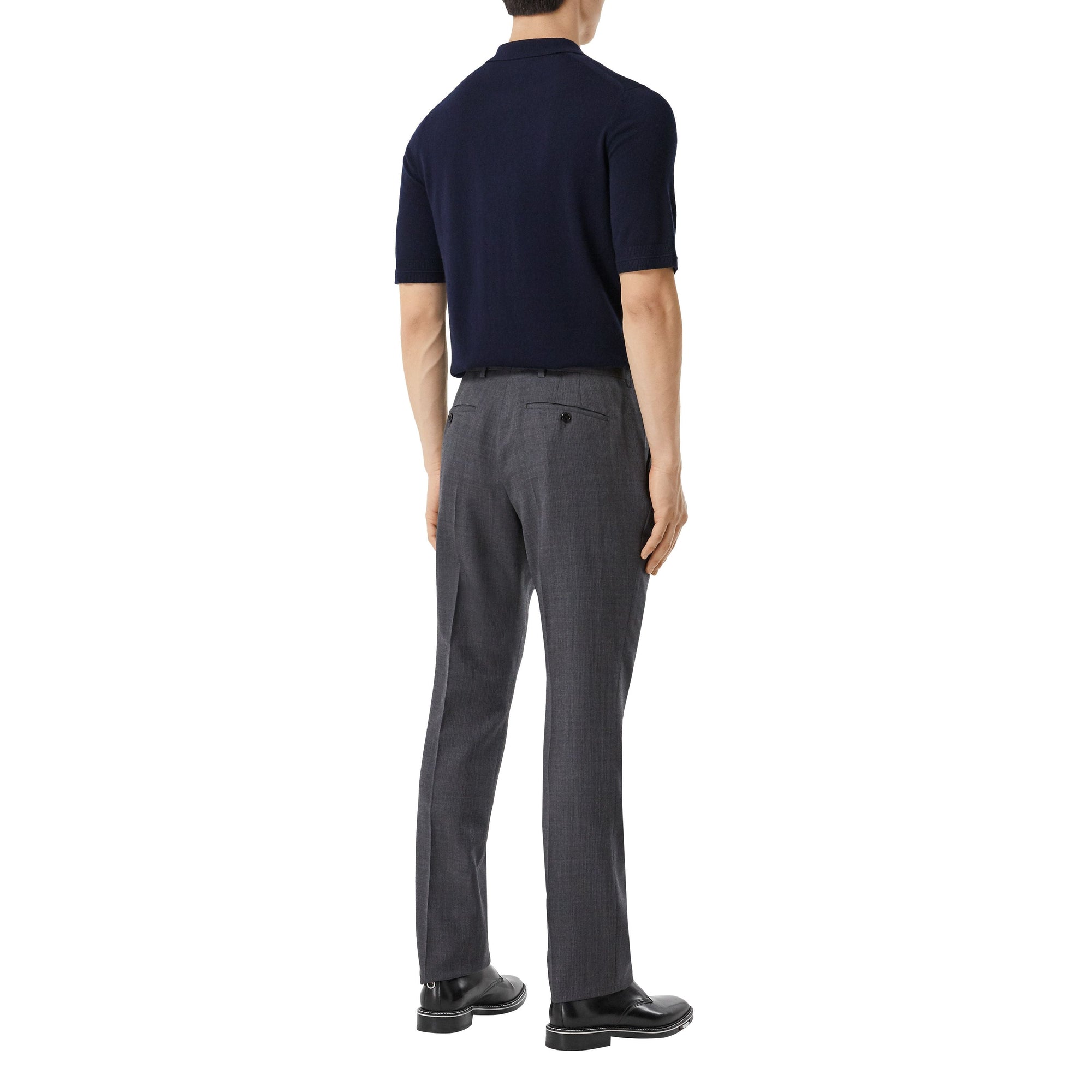 Polo en cachemire Monogram - Navy