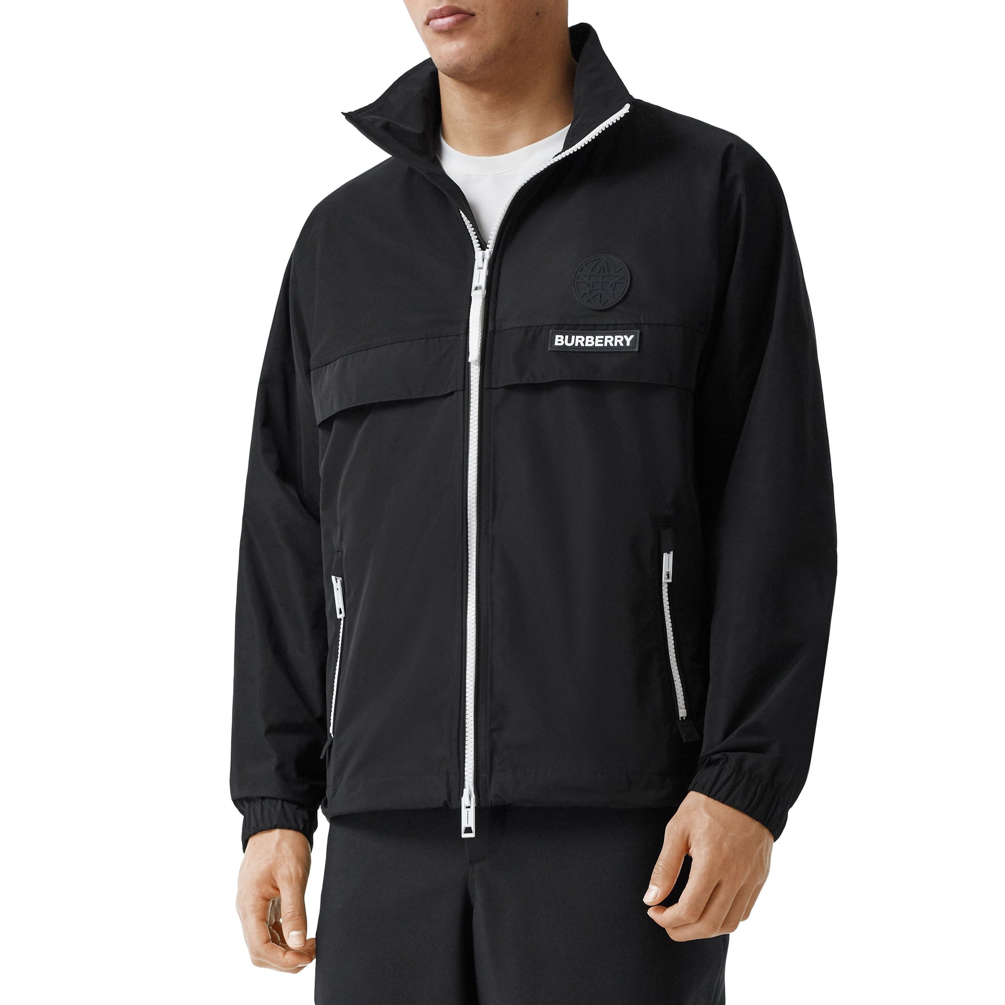 Veste en taffetas à mémoire de forme avec globe - Black