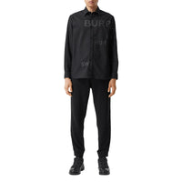 Chemise Oxford oversize en coton Horseferry - Black