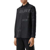 Chemise Oxford oversize en coton Horseferry - Black