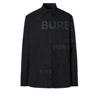 Chemise Oxford oversize en coton Horseferry - Black