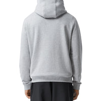 Hoodie en coton à imprimé montage - Pale Grey Melange
