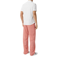 Chemise slim à manches courtes en popeline de coton stretch - White