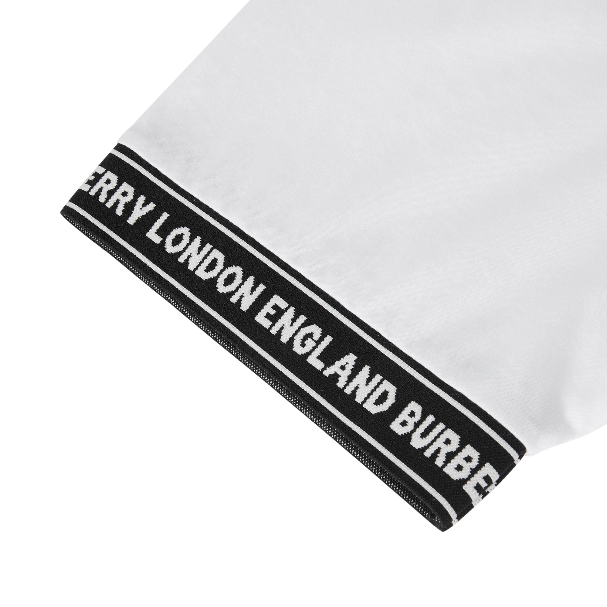 T-shirt oversize en coton avec bandes à logo - White