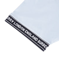 T-shirt oversize en coton avec bandes à logo - Pale Blue