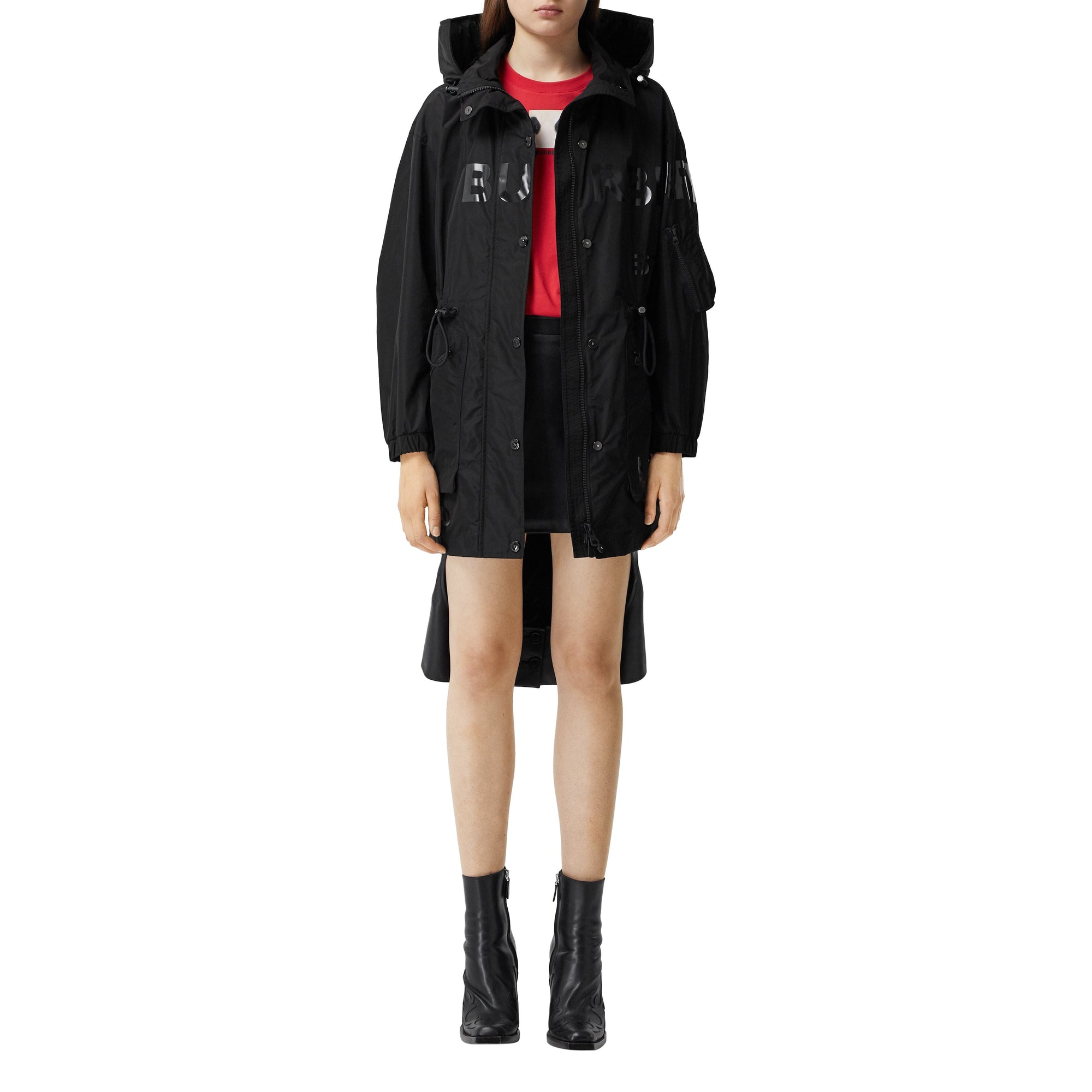Parka en taffetas à mémoire de forme Horseferry - Black