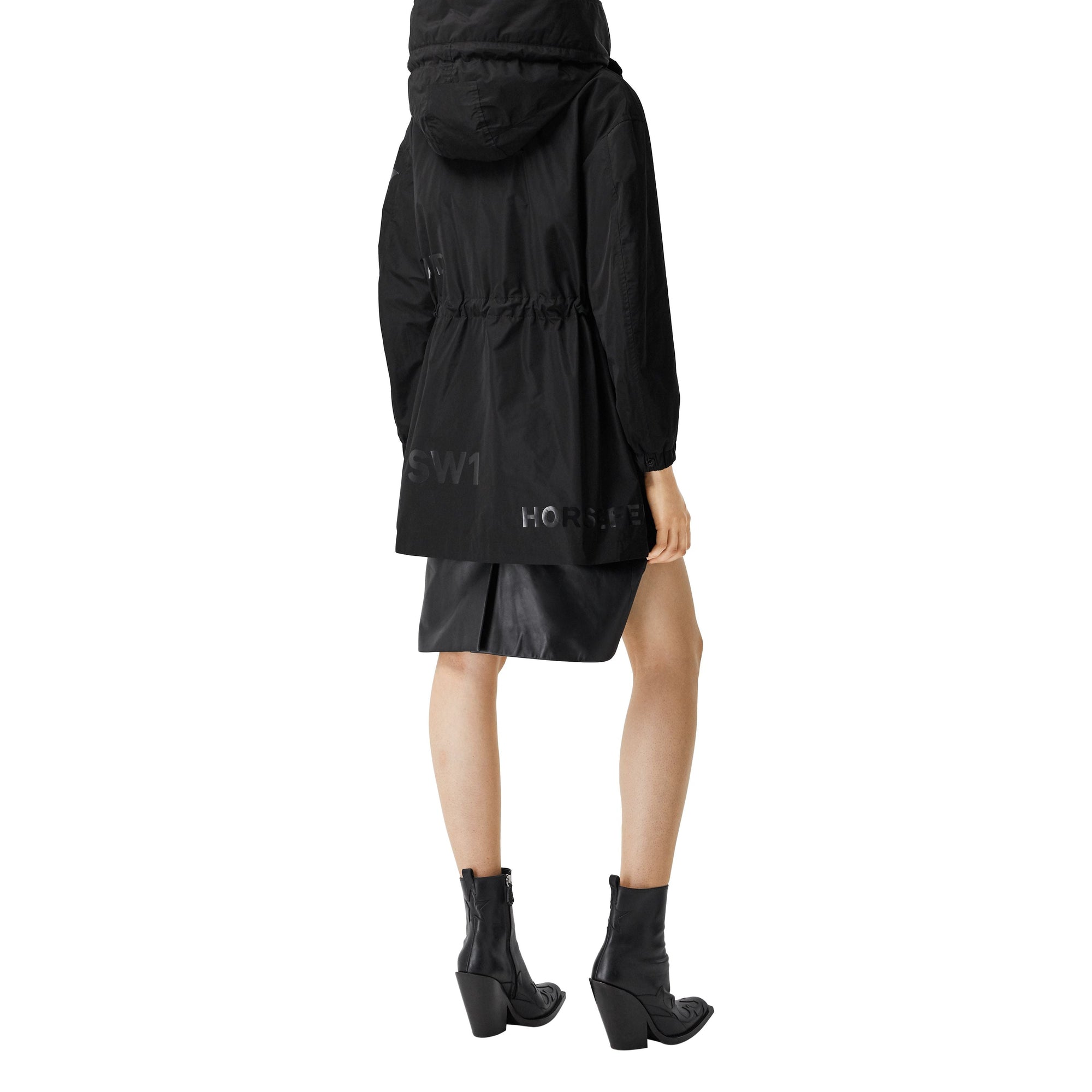Parka en taffetas à mémoire de forme Horseferry - Black