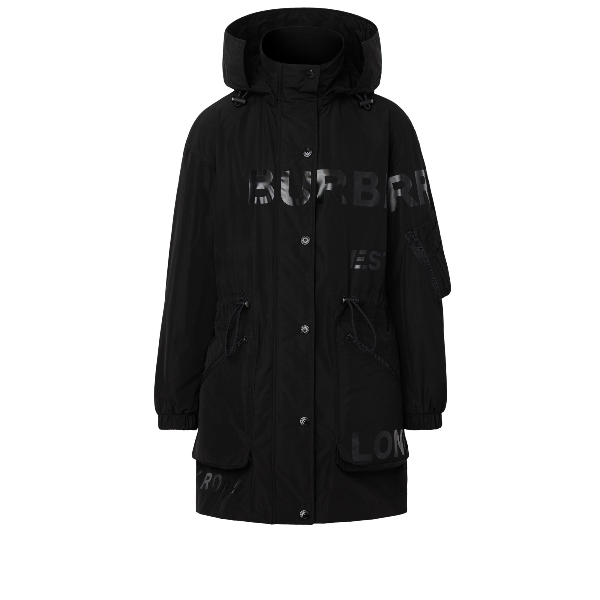Parka en taffetas à mémoire de forme Horseferry - Black