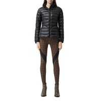 Doudoune péplum avec capuche repliable - Black