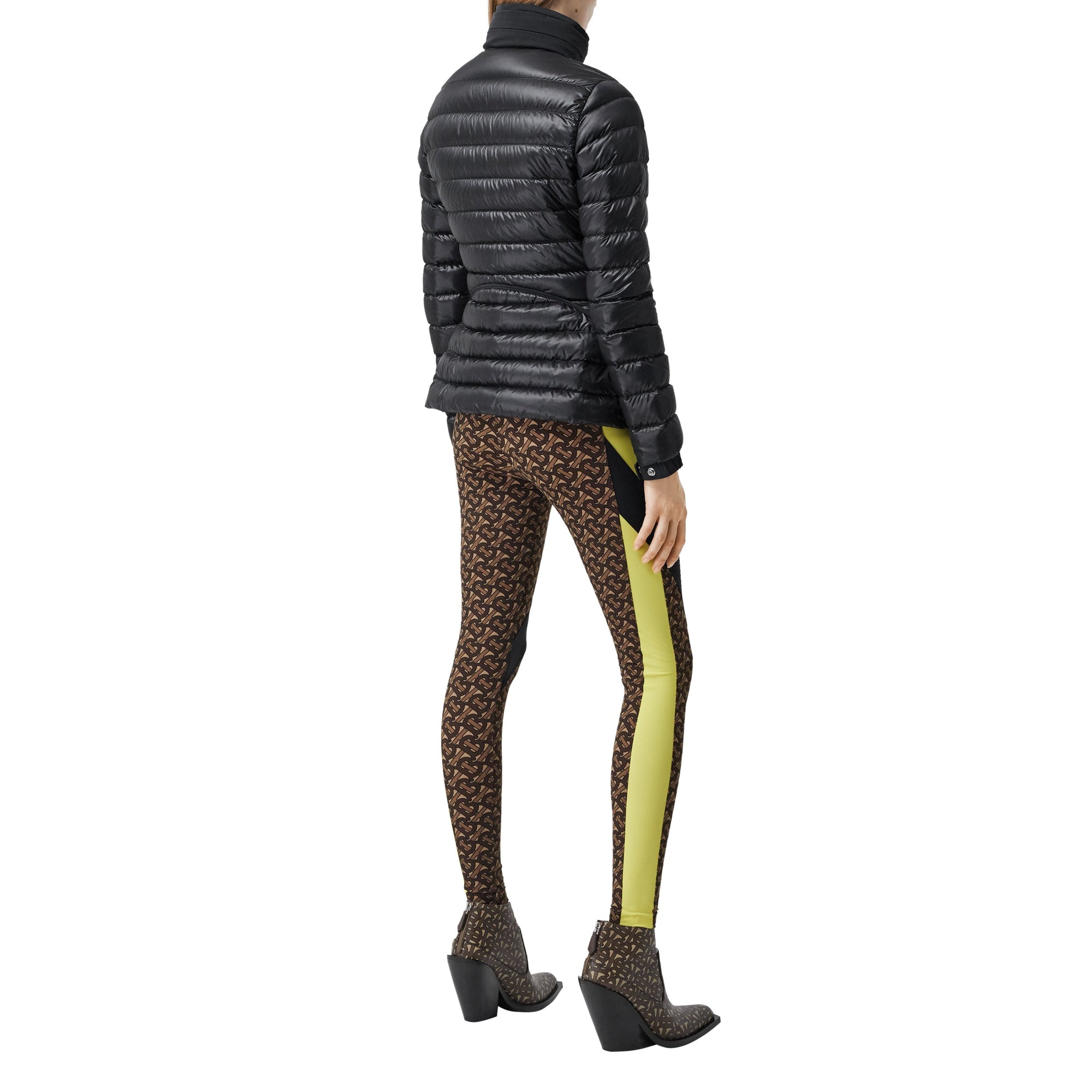 Doudoune péplum avec capuche repliable - Black