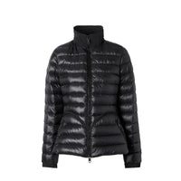 Doudoune péplum avec capuche repliable - Black
