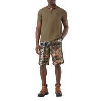 Polo en piqué de coton Monogram - Deep Khaki