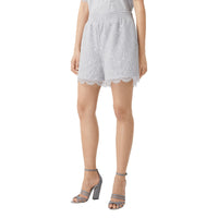 Short en coton et dentelle - Light Pebble Grey
