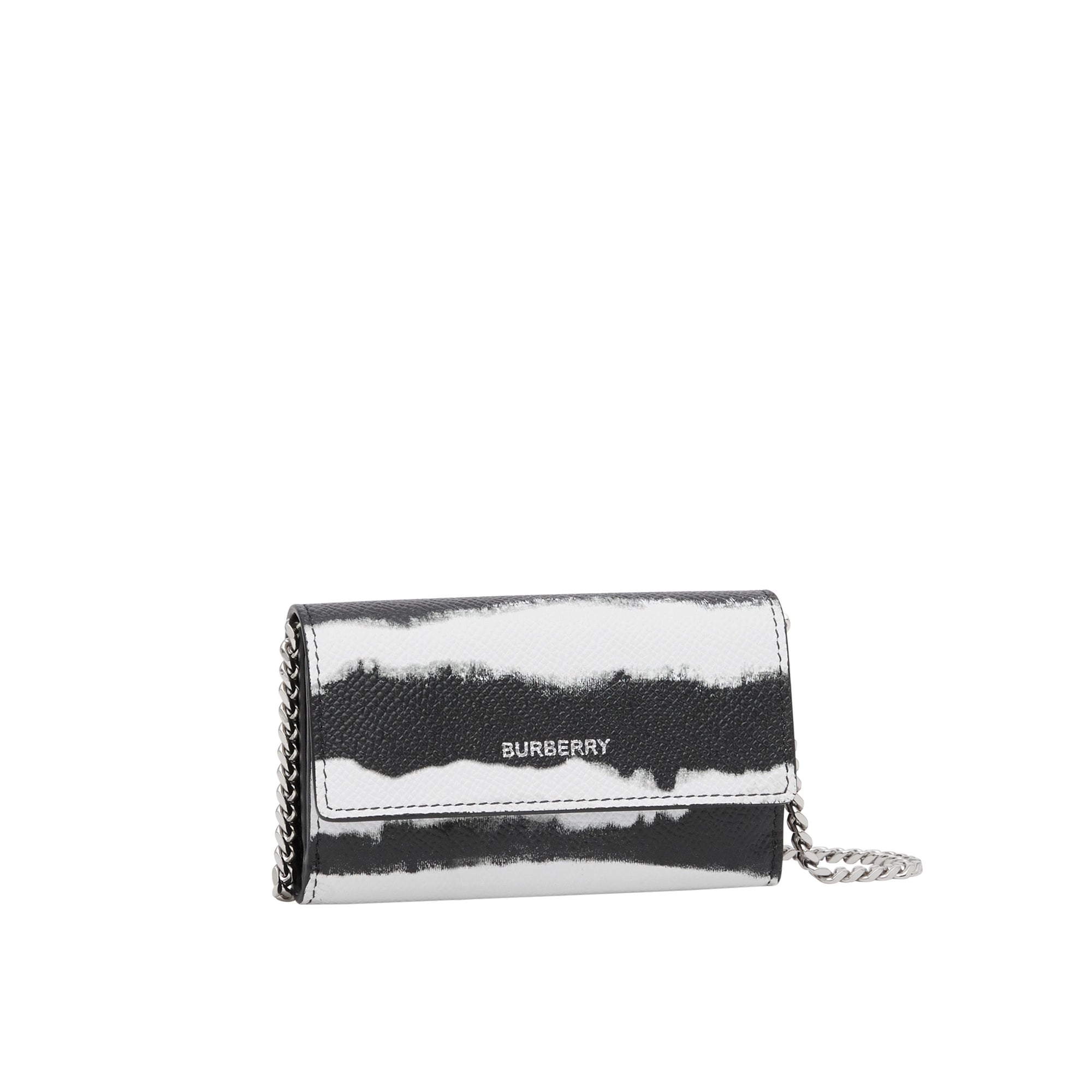 Petit portefeuille à imprimé aquarelle en cuir - Zebra Print