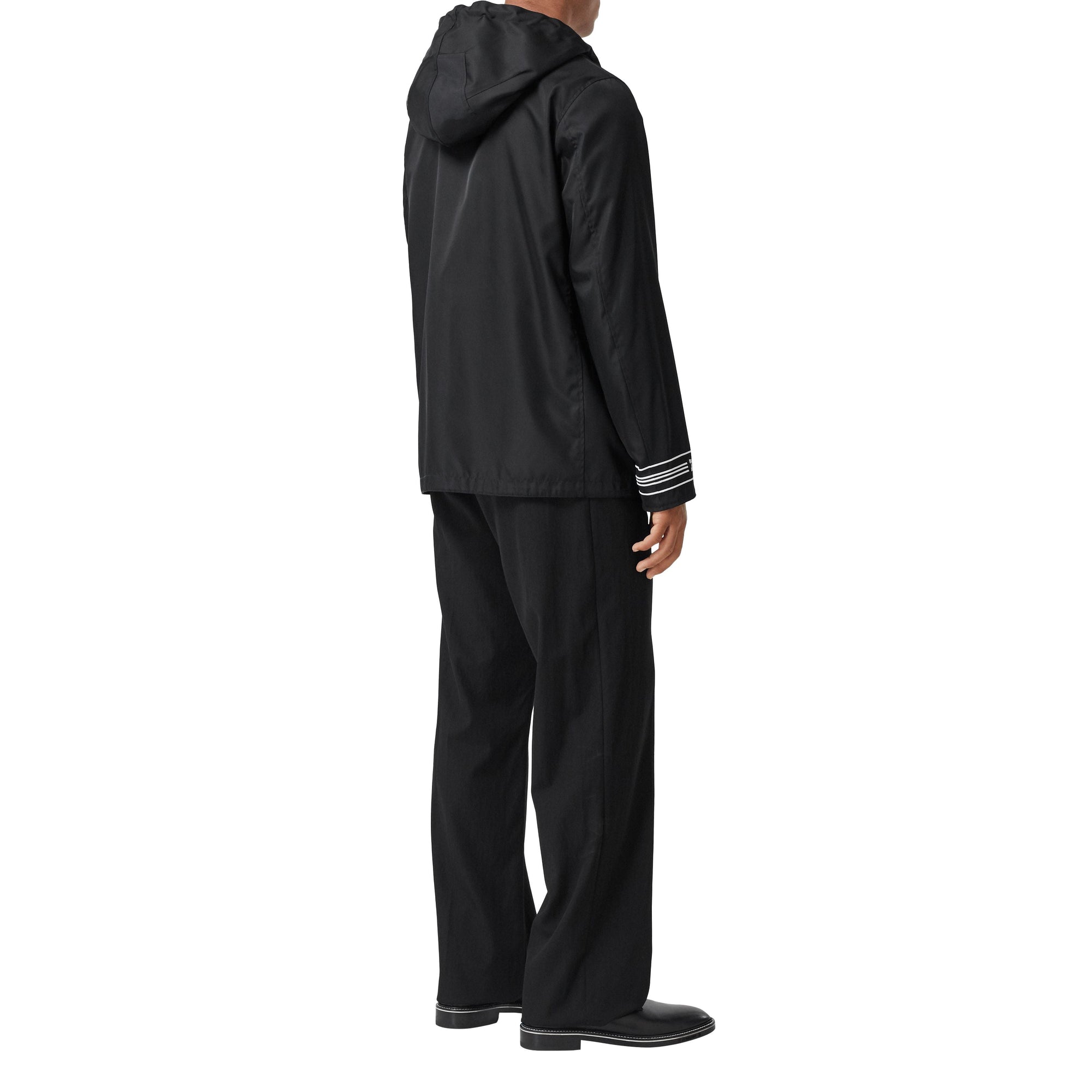 Veste à capuche réversible en Econyl® avec Monogram - Black & White