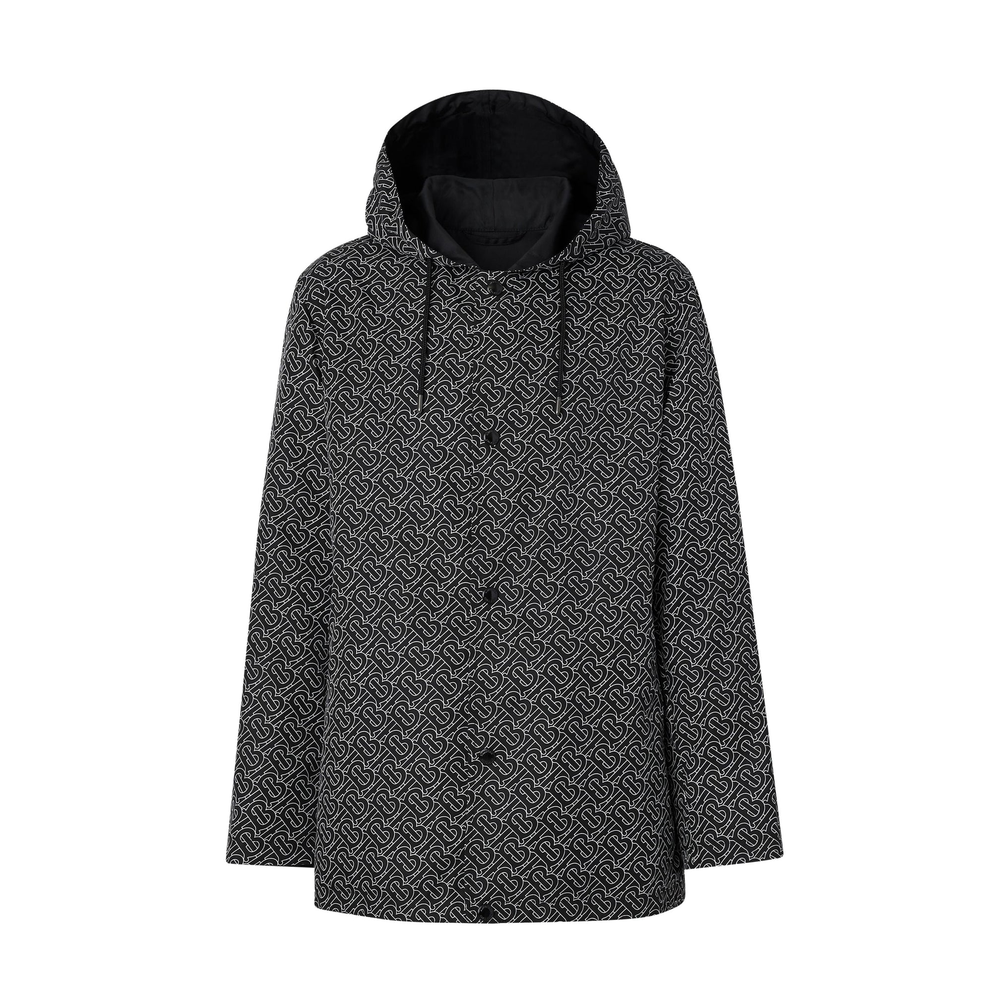 Veste à capuche réversible en Econyl® avec Monogram - Black & White