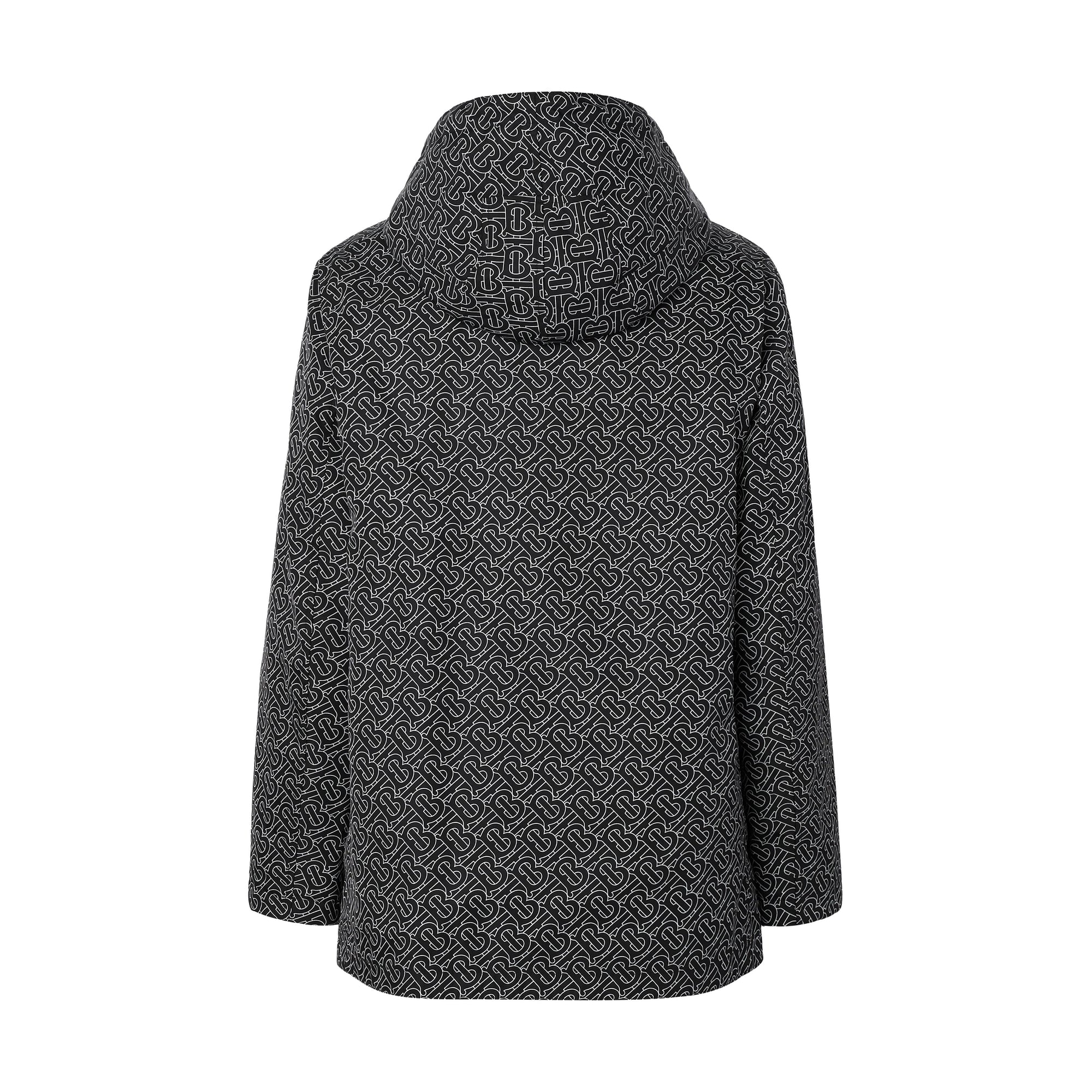 Veste à capuche réversible en Econyl® avec Monogram - Black & White
