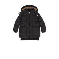 Doudoune en jacquard Monogram avec capuche amovible - Black