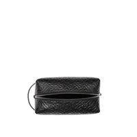 Pochette de voyage en cuir Monogram - Black