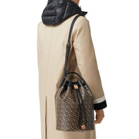 Cabas en toile Monogram & cuir - Bridle Brown