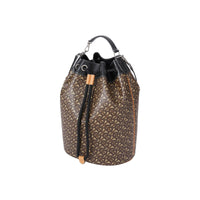 Cabas en toile Monogram & cuir - Bridle Brown