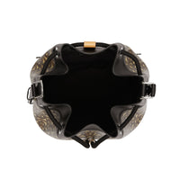 Cabas en toile Monogram & cuir - Bridle Brown