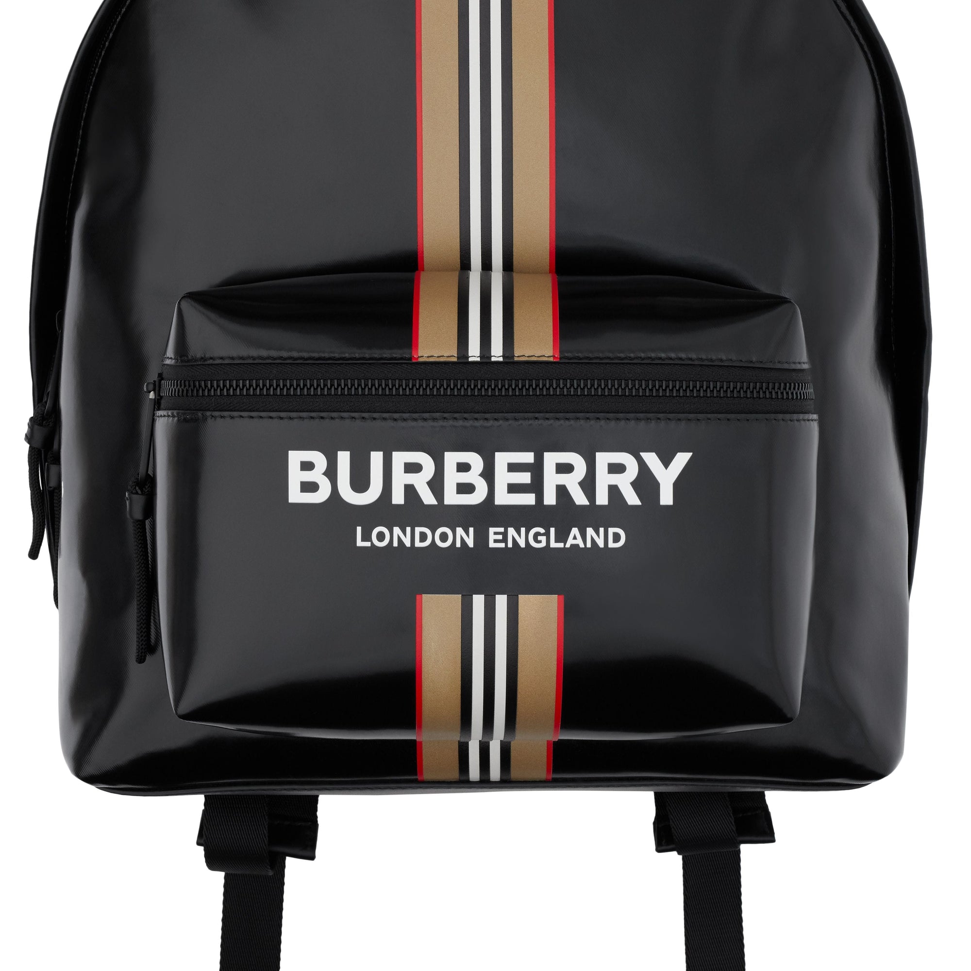 Sac à dos avec logo et rayures iconiques - Black