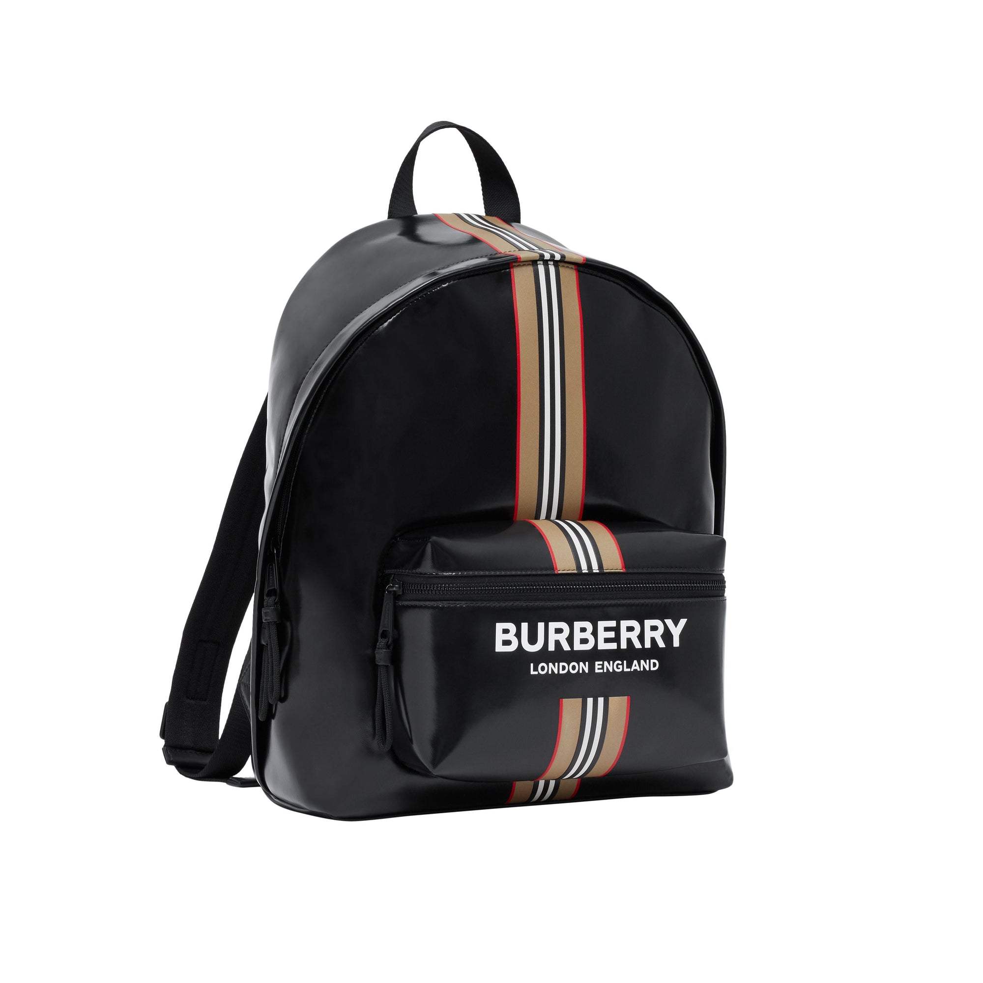 Sac à dos avec logo et rayures iconiques - Black