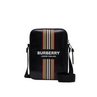 Sac à bandoulière avec logo et rayures iconiques - Black