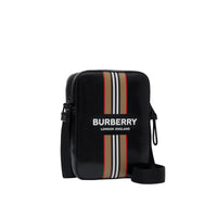 Sac à bandoulière avec logo et rayures iconiques - Black