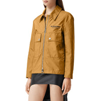 Veste utilitaire en toile technique avec logo - Camel