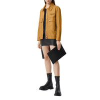 Veste utilitaire en toile technique avec logo - Camel
