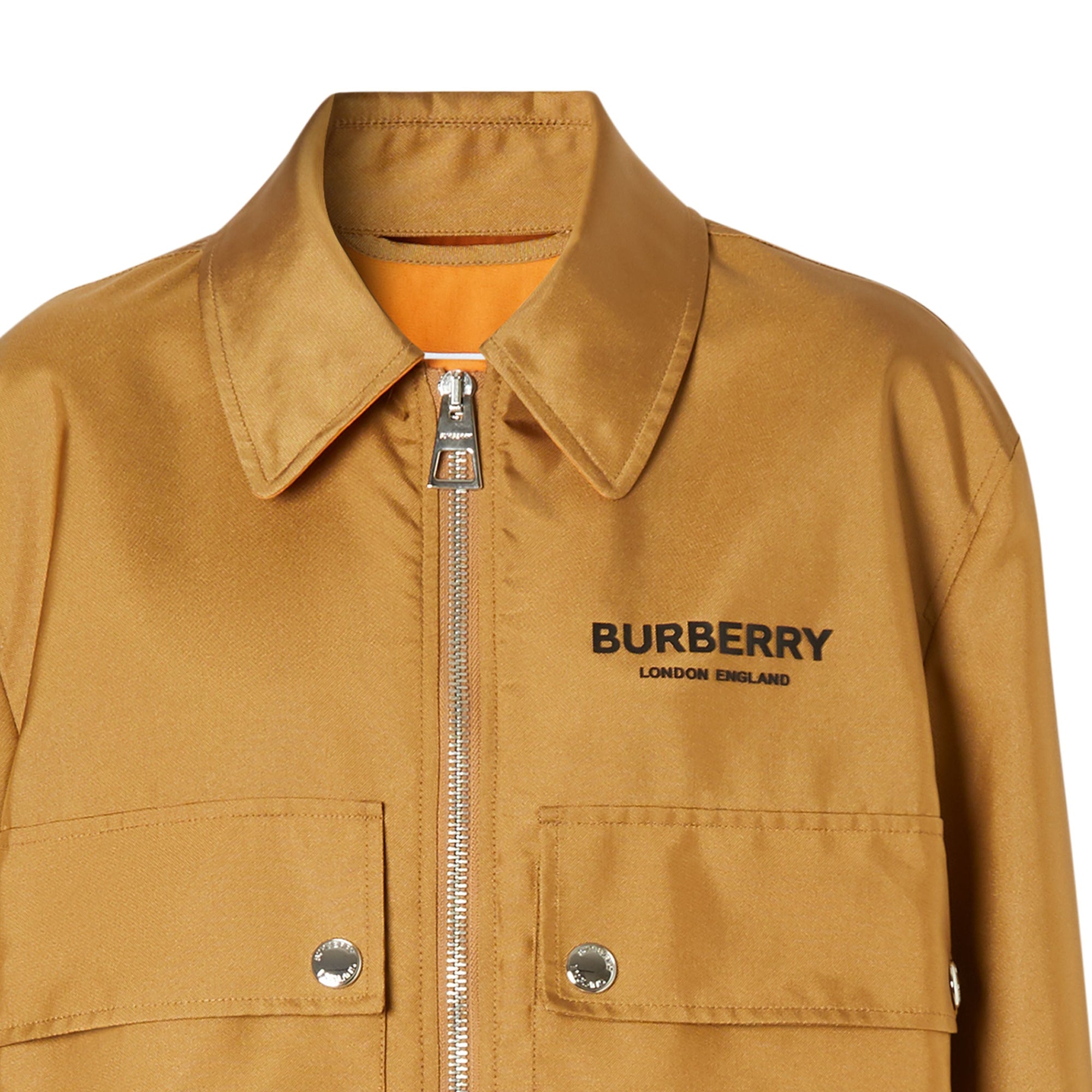Veste utilitaire en toile technique avec logo - Camel