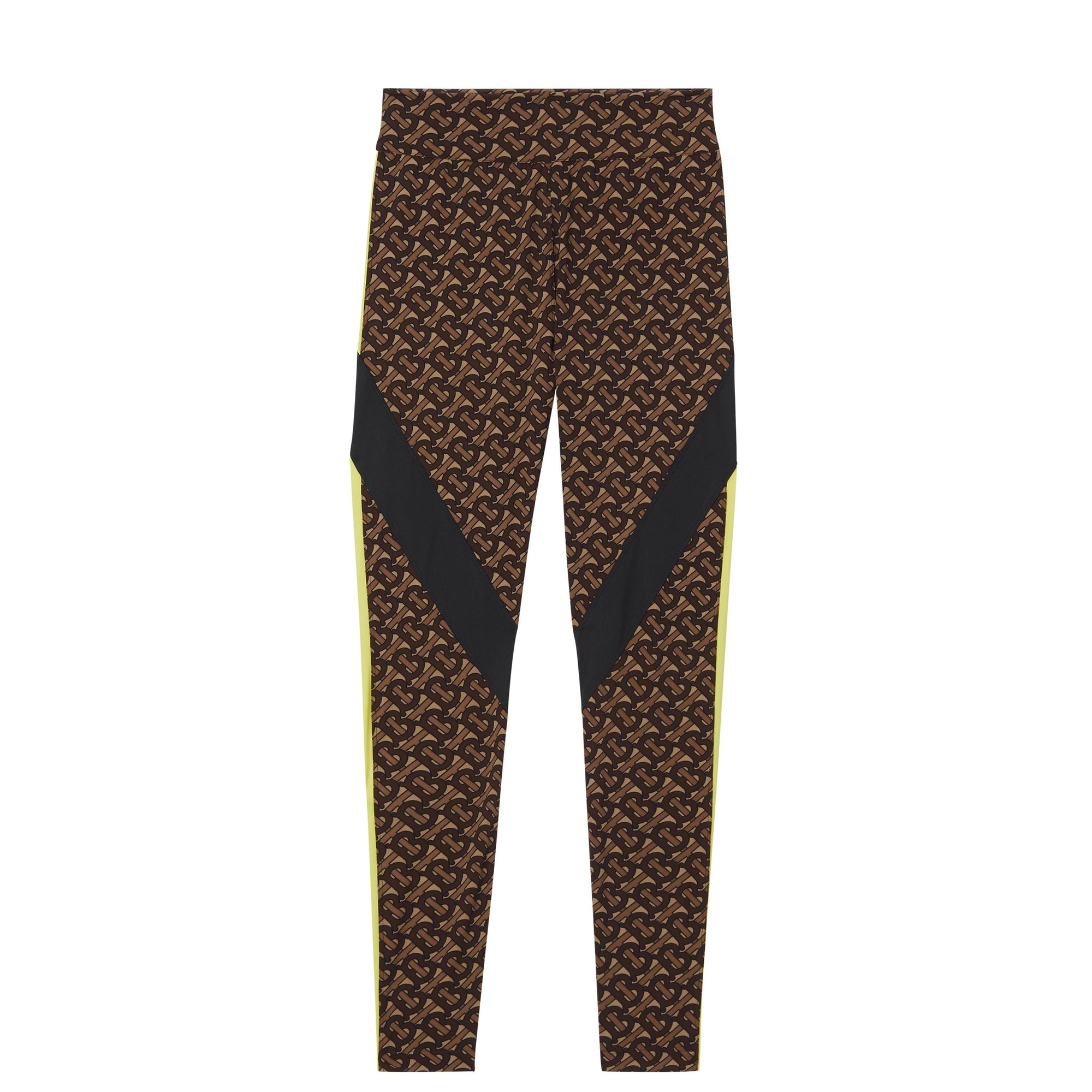 Legging en jersey stretch Monogram color-block - Bridle Brown